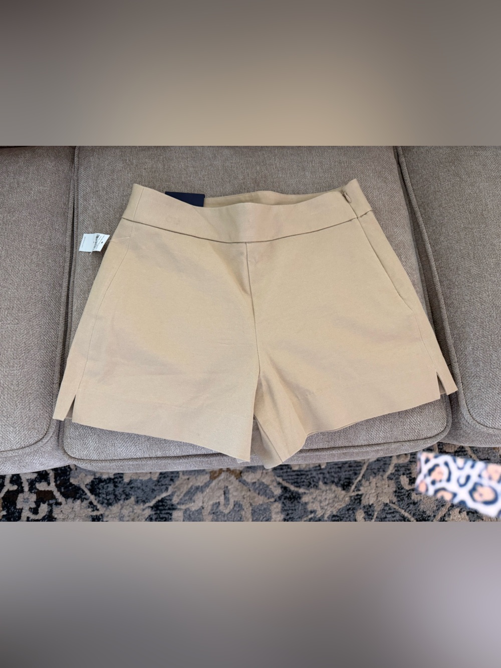 GAP Women's Khaki High-Rise Tailored Shorts NWT